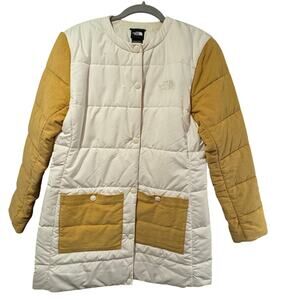 The North Face Harway Collarless Puffer Quilted Midi Jacket Size Medium
